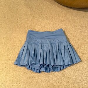 Gold hinge blue tennis skirt